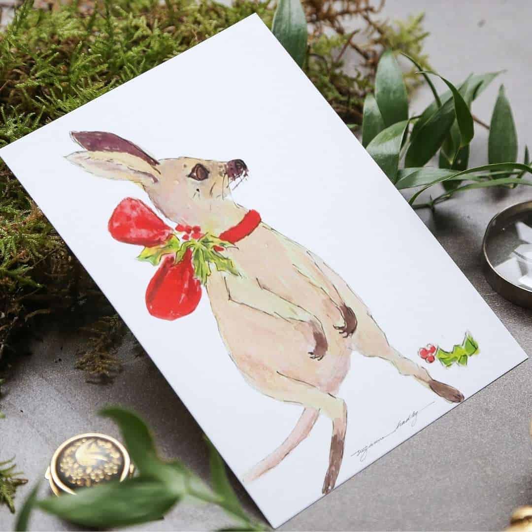 Hand Illustrated Christmas Cards (Set of 5)