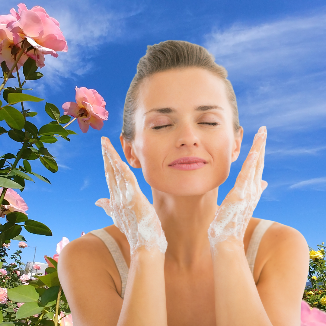 Facial Cleansing Powder - Pink Rose