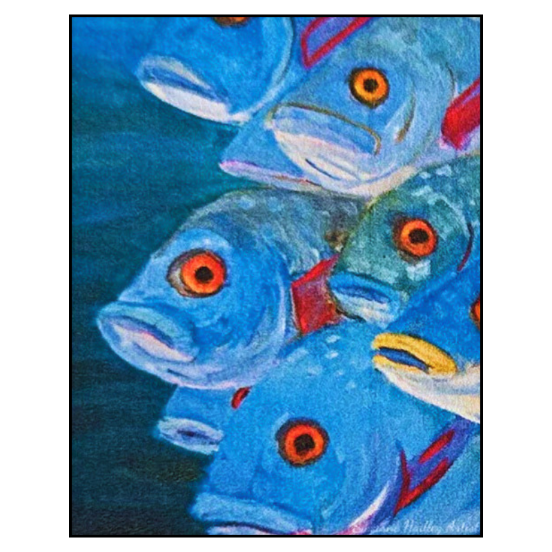 Cotton Tea Towel - Beneath the Blue