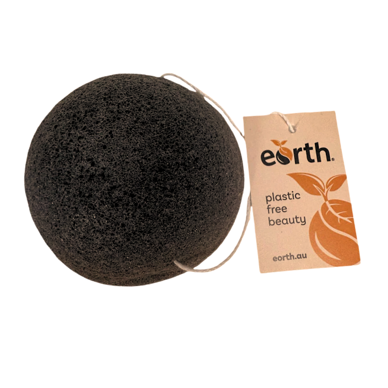 Konjac Facial Cleansing Sponge (Black)