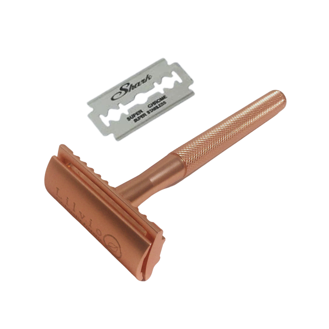 Reusable Safety Razor - Rose Gold