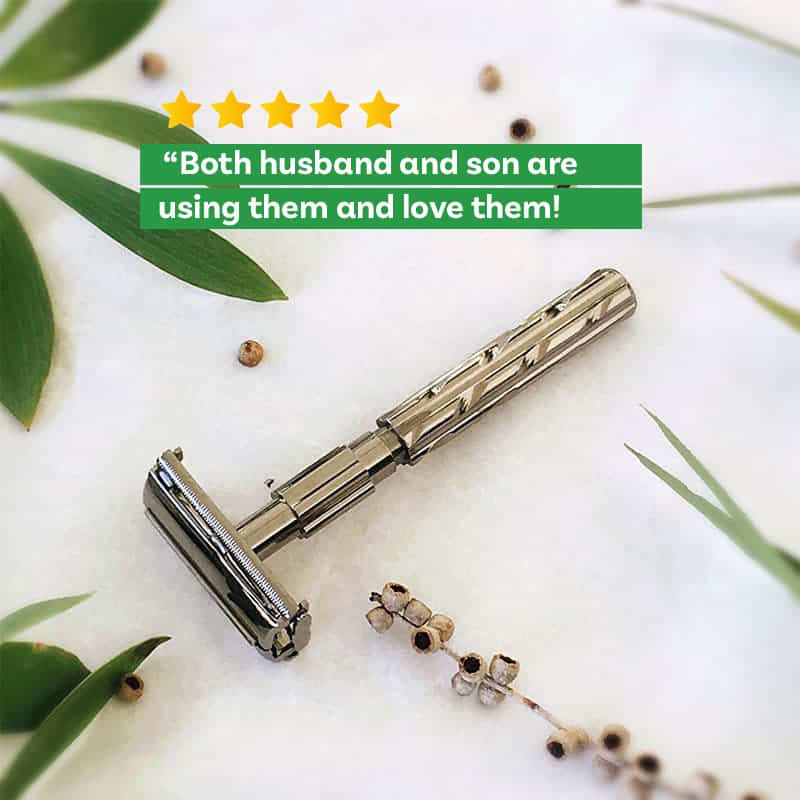 Stainless Steel Safety Razor - Gunmetal