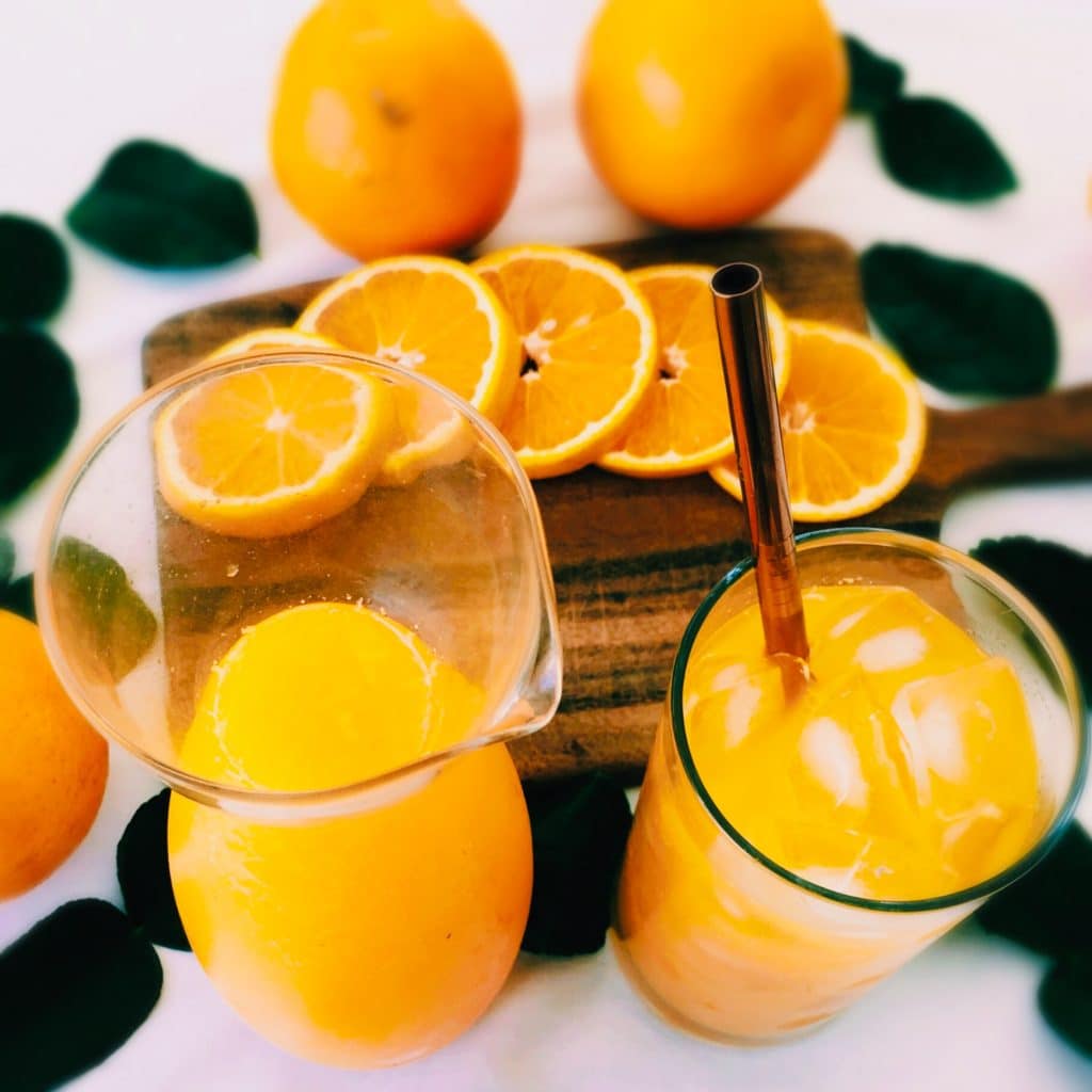 Orange Juice in Glass Jar